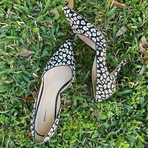 J Crew calf hair 3” pumps